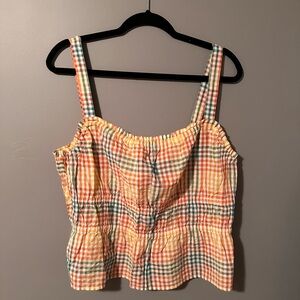 Madewell Multicolor Checkered Camisole